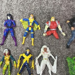 Vintage Rare 90s Marvel X-Men Action Figure Lot Of 13 Cyclops Wolverine Torch￼