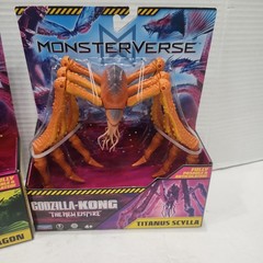 Lot 2: MonsterVerse Godzilla Kong New Empire TITANUS SCYLLA & Monarch Ion Dragon