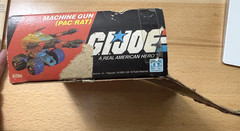 Vintage GI Joe Pac Rat Machine Gun EMPTY BOX ONLY