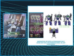 Transformers Dramatic Capture Decepticons Part 1 Refraktor 3pk ONLY NEW!