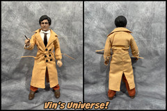 Custom 8″ Mego Peter Falk as LT Frank Columbo Action Figure Boxed