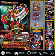 Metal Cardbot S Flamenova Transforming Rescue Robot Figure Korean Toy