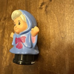 Fisher Price Little People Disney Fairy Godmother Figure Blue Rare 2014 Toy