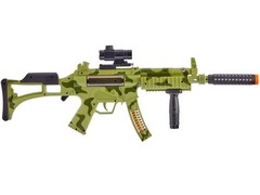 M4 Carbine, Light Up Combat Rifle Machine Gun Toy, Light/Sound/Vibration, Batter