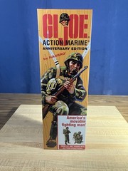 GI JOE 40TH ANNIVERSARY ACTION MARINE EMPTY COFFIN BOX WITH INSERTS & MANUAL