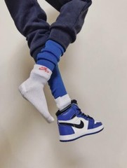1/6 sport white black socks for 12″ figure female male hot toys phicen ❶USA❶