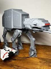 BUNDLE: Star Wars AT-AT Walker Model with Rebel Snowspeeder and tow cable!