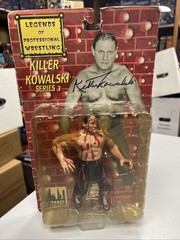 Legends Of Professional Wrestling Bloody Killer Kowalski Autographed Figurine