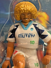 MLS Soccer Figure Carlos Valderrama Tampa Bay Mutiny 1996 NEW Bandai