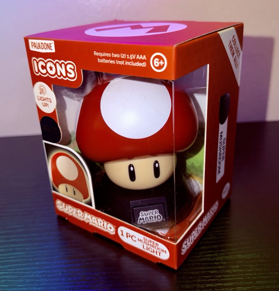 Paladone Icons Super Mario Super Mushroom Light #001