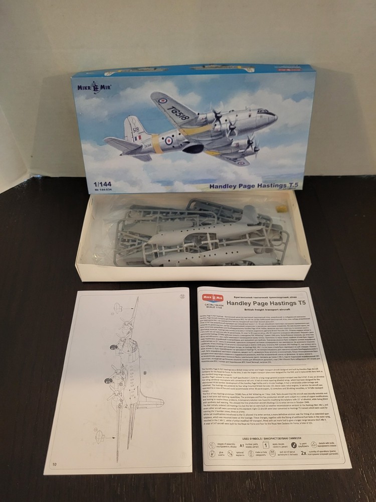 Handley Page Hastings T.5 1/144 MIKROMIR Model Kit MIB NEW Unbuilt