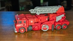 Transformers War For Cybertron WFC Kingdom Voyager Class Inferno Missing Gun