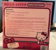 Hello Kitty Pop Up Board Game Girls Multicolor 2-4 Players 4+ Years Complete
