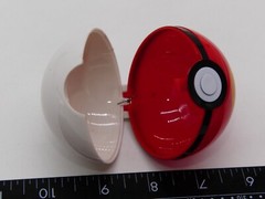 Pokemon Pokeball Pop Action Ball Plastic Toy Red White Yellow