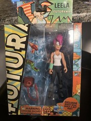 Futurama LEELA 6” figure w/ Robot Devil Build-A-Bot Part 2007 Toynami NEW
