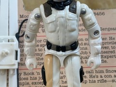 1983 GI Joe SNOW JOB – Nice Figure w/ Ex File Card – 100% Complete – Read