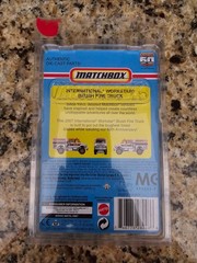 International Workstar Brush Fire Truck MATCHBOX 60th 1:64 Die Cast MOC NEW