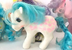 Vintage Lot Of 6 My Little Pony All Say Hong Kong Or China On Foot Hasbro 84-87