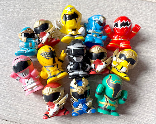 Power Rangers Legends Mini Figure Lot Set Bandai Japan Cake Topper Size Toy Rare
