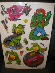 RARE NEW Vintage 1989 Teenage Mutant Ninja Turtles Eureka 8 Piece Decorating Kit