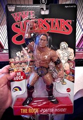 Mattel LJN WWE Superstars Series 3 The Rock Chase Black Card Target IN HAND