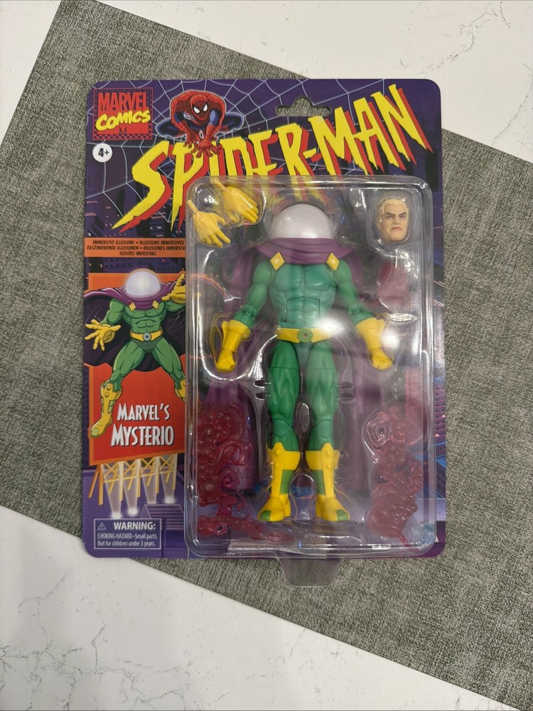 Marvel Legends Retro Cardback 6″ Spider-Man Mysterio Immersive Illusions
