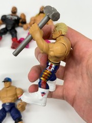 Mattel WWE Knuckle Crunchers Lot Of 4 Cody Roman Seth John Cena 2023 3″ Figures