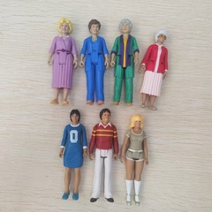 7pcs 3.75″ Golden Girl Dorothy Blanche Sophia Three’s Company Jack Chrissy Janet