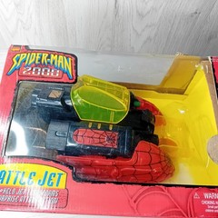 SPIDERMAN 2000 BATTLE JET TOY BIZ NEW IN OPENED BOX – RARE RETRO VINTAGE TOY