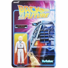NEW Super7 Back to the Future DOC BROWN & EINSTEIN 1980s 3.75″ ReAction Figure