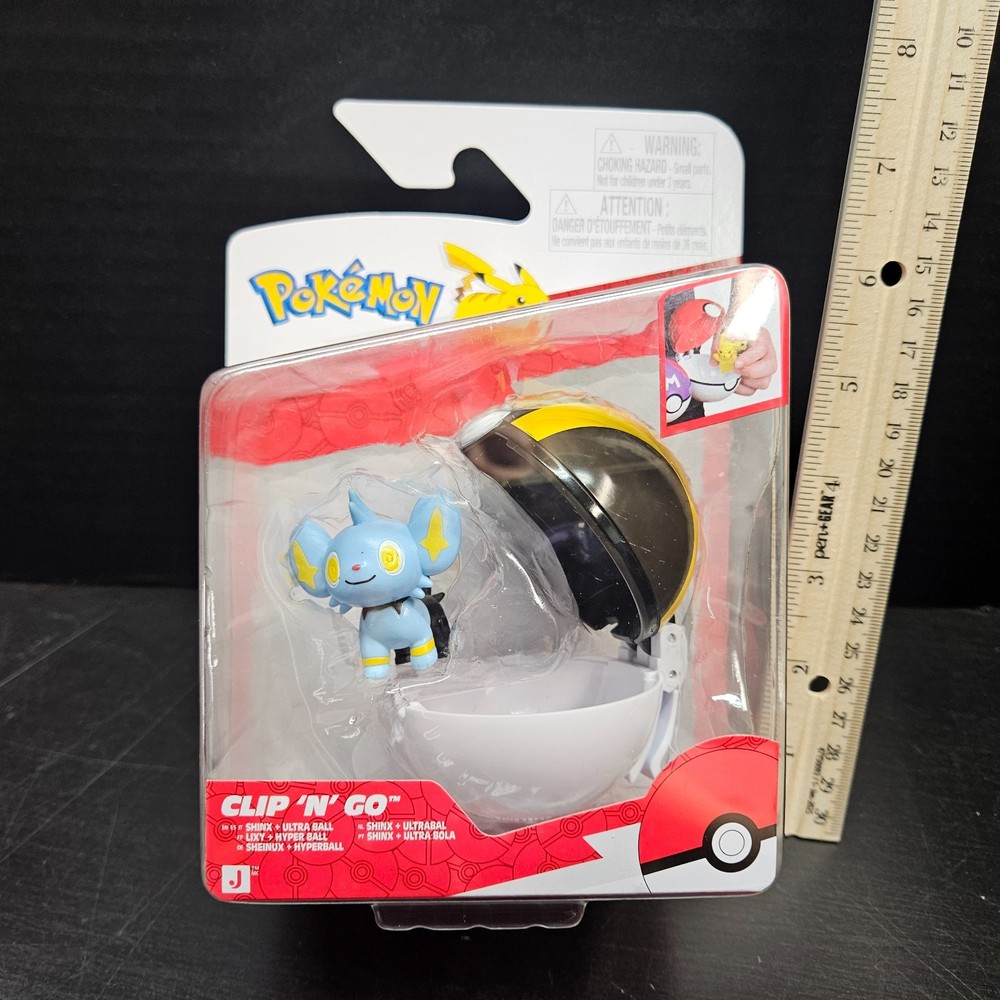 Pokemon Clip ‘N’ Go SHINX Action Figure w/ ULTRA Ball Pokeball – NEW!