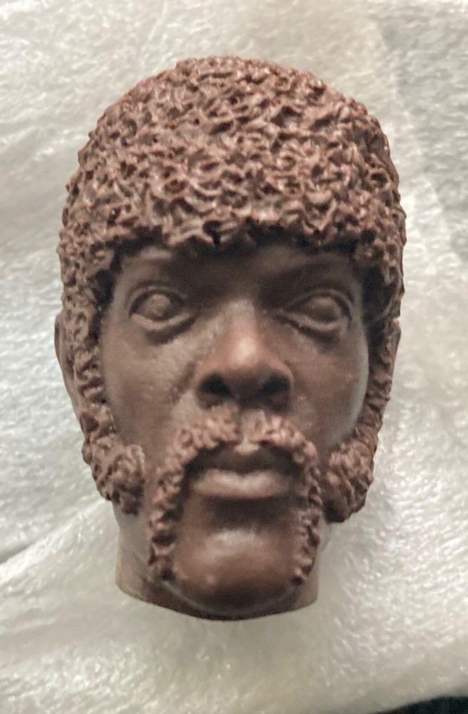 Pulp Fiction Jules Winnfield 1/6 Scale Custom Head Unpainted Rainman Iminime