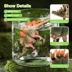 Dinosaur Toys for Kids 3-5,45PCS Realistic Jurassic Dinosaurs Figures with Eg…