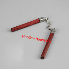 1/6 Chinese Kung Fu Shaolin Staff Nunchaku Three-section Cudgel 12” Figure Body