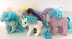 Vintage Lot Of 6 My Little Pony All Say Hong Kong Or China On Foot Hasbro 84-87