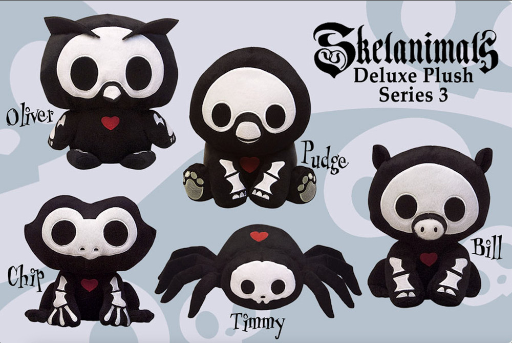Skelanimals Deluxe Series 3 Plush RARE – New with tags. Still in bag – 5 Choices