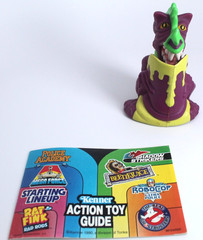 Ghostbusters Nasty Neck Kenner 1990 vintage with Action Toy Guide