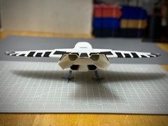 Buck Rogers Warhawk Hawk Ship Model 11in. (BLACK & WHITE)
