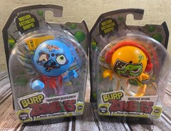 Burp Zombies Series One NIB Lot of 2 Squelchie Belchie & Professor Barfolomew