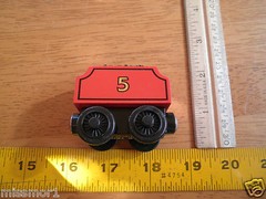 Thomas the Tank Engine James + Tender FOR DISPLAY ONLY wooden NM/M NICE!