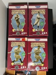 12” Starting Lineup Cooperstown Collection Lot BABE RUTH, CY YOUNG, & LOU GEHRIG