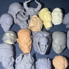 Marvel Legends DC Comics 3D Printed Heads Lot Bundle Customizable Heads BAF