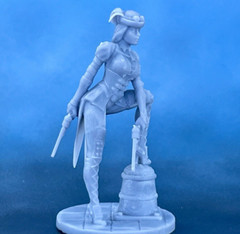 Steampunk Headhunter Action table figurine. 40mm Resin Figure