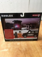 Roblox Jailbreak SWAT Unit Vehicle Set Lights Up 8pc Jazwares w/ Code SEALED