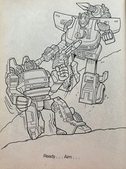 Transformers Generation 2 Decepticon Danger Coloring Activity Book 1993 Vintage