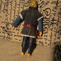 Poseable Action Figure Multicolor Plastic Fabric 11 in with Clothing