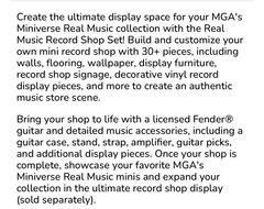 -Mga Miniverse Real Music Record Shop With Exclusive Fender-In Hand