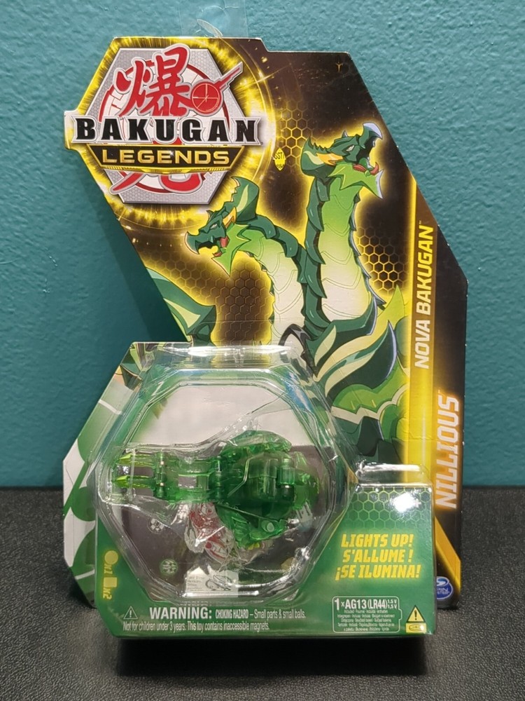 Bakugan Legends Ventus Nova Nillious Green Light-Up NEW IN BOX In Hand