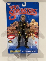 LJN WWE Wrestling Superstars Logan Paul Figure Blue Card Target Exclusive