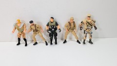 Lot of 5 Action Figures Solders GI Joe 4 inch